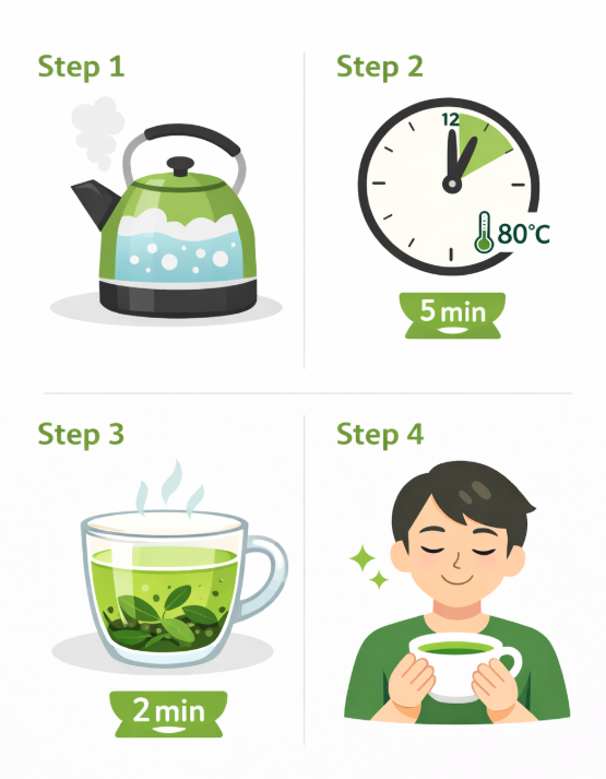 grünen Tee zubereiten