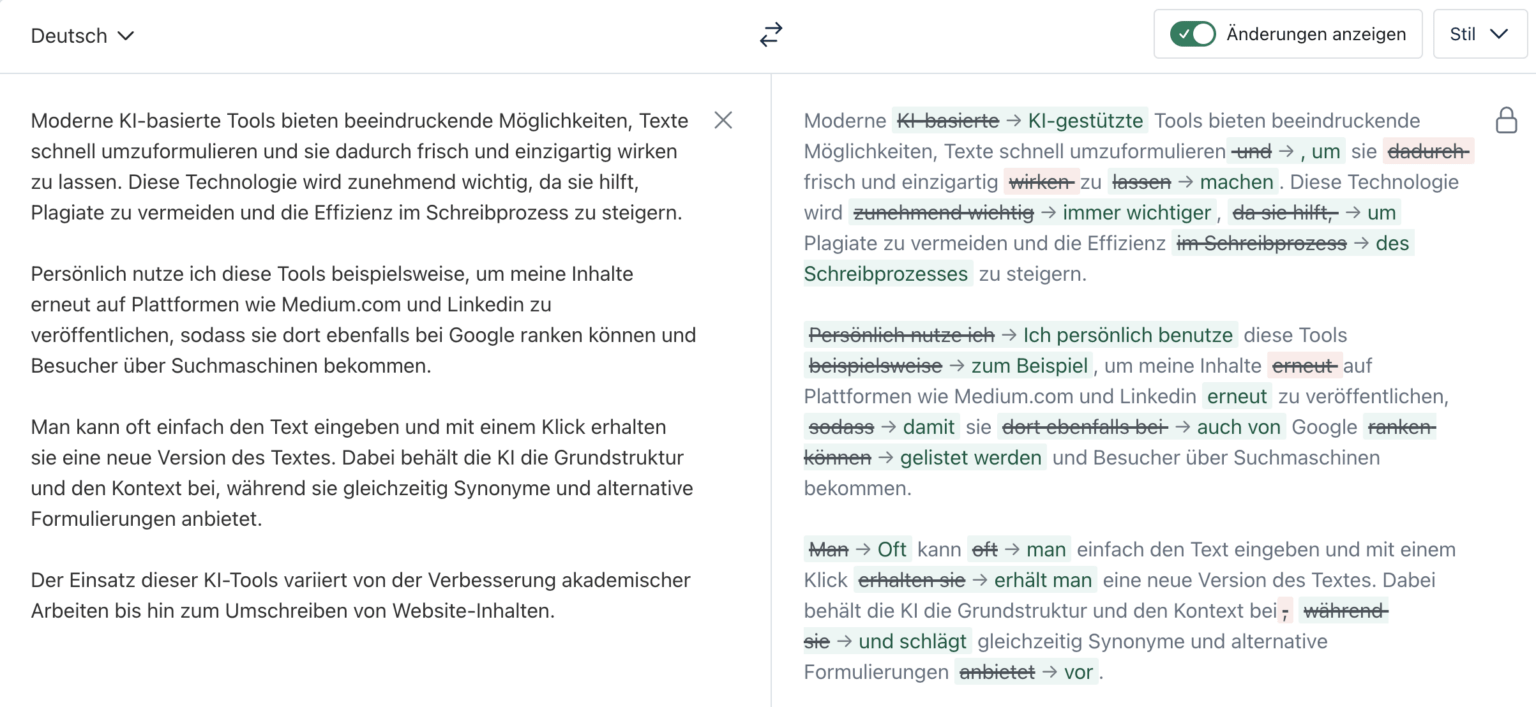 Texte umschreiben mit KI Tipps und die besten 3 Tools im Vergleich