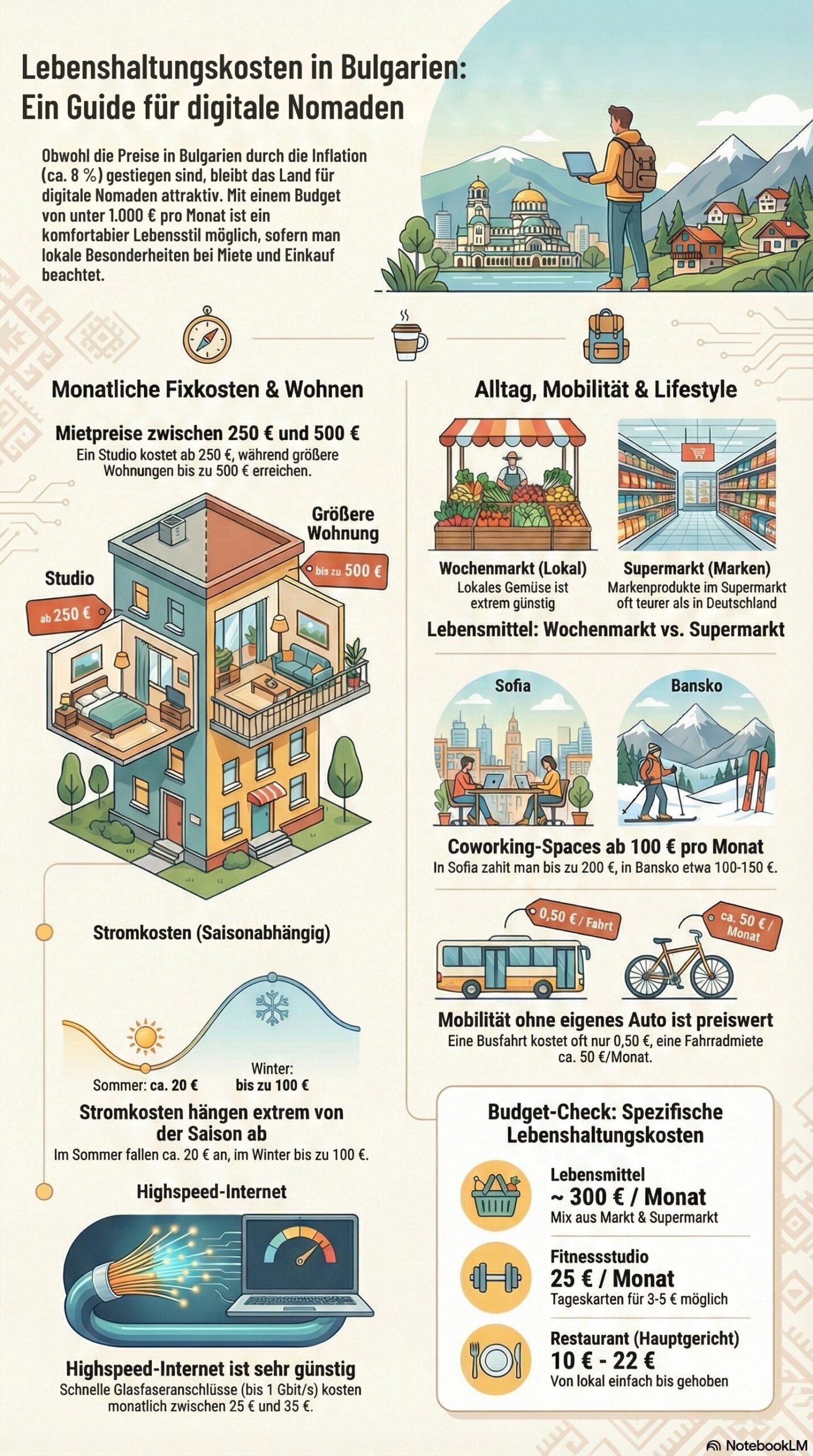 lebenskosten bulgarien uebersicht