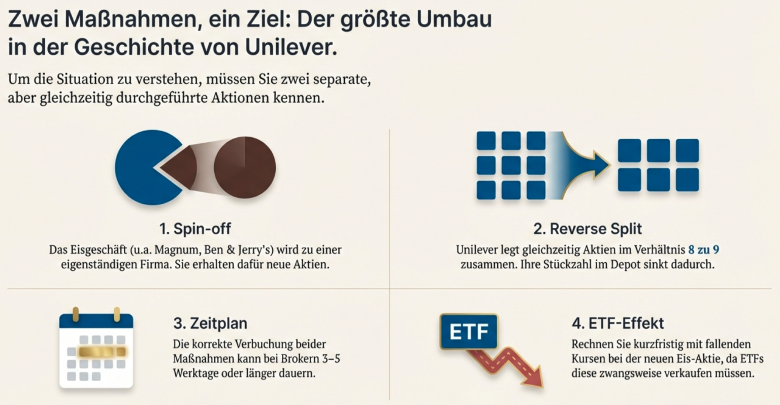 Unilever (8:9) Magnum Spin-off erklärt: Alles zu Terminen, Steuern und ...